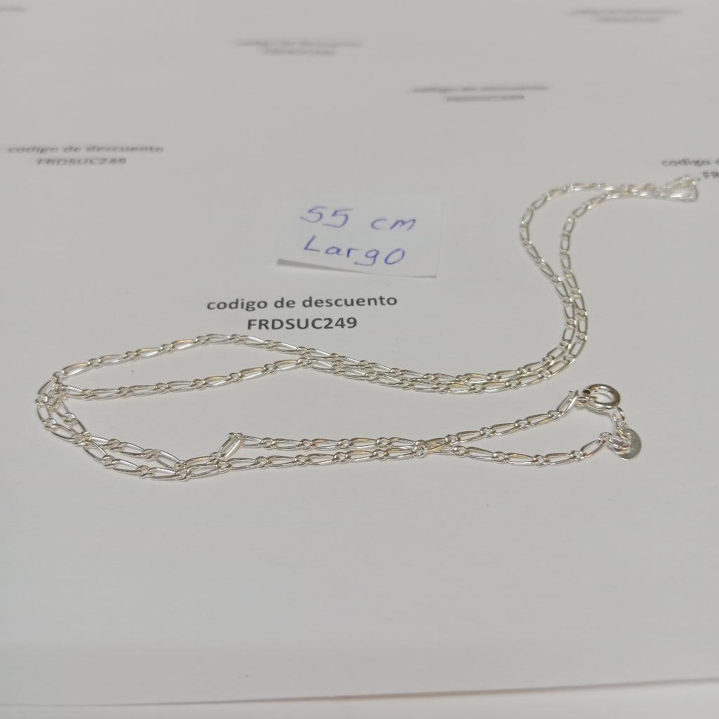 CADENA TEJIDO 1X1 PLATA .925 55 CM 3.2 GR (NUEVO)