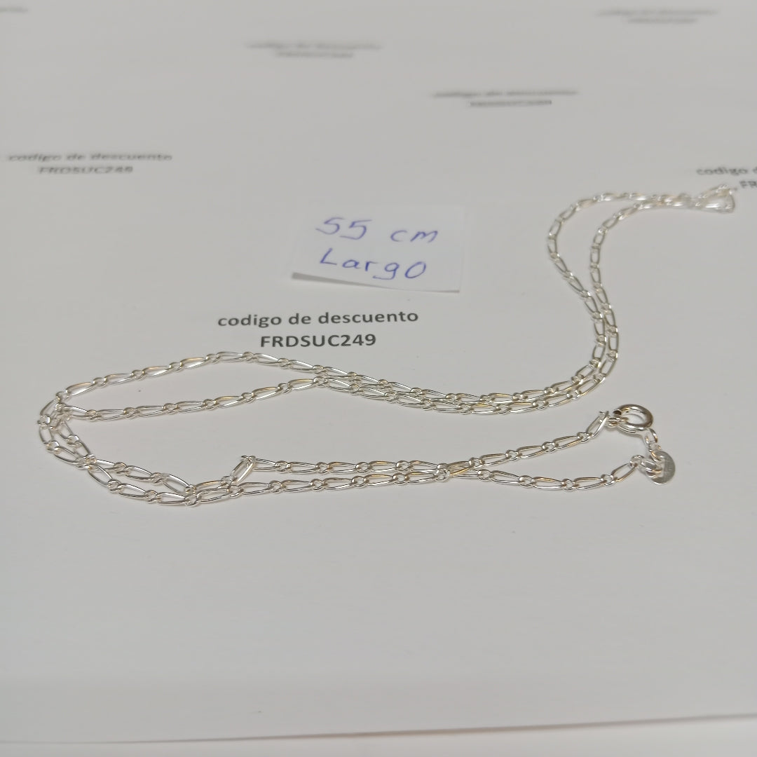 CADENA TEJIDO 1X1 PLATA .925 55 CM 3.2 GR (NUEVO)