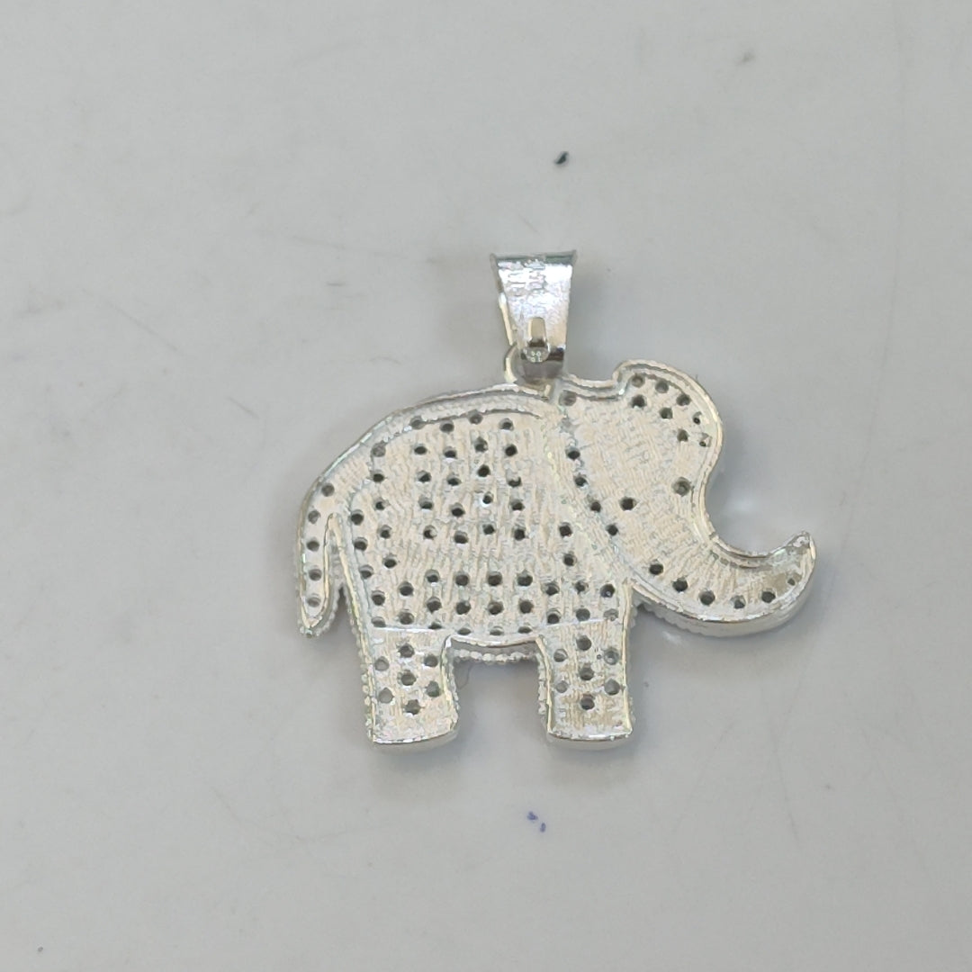 DIJE ELEFANTE C/CIRCONIAS PLATA .925 5.2 GR (NUEVO)