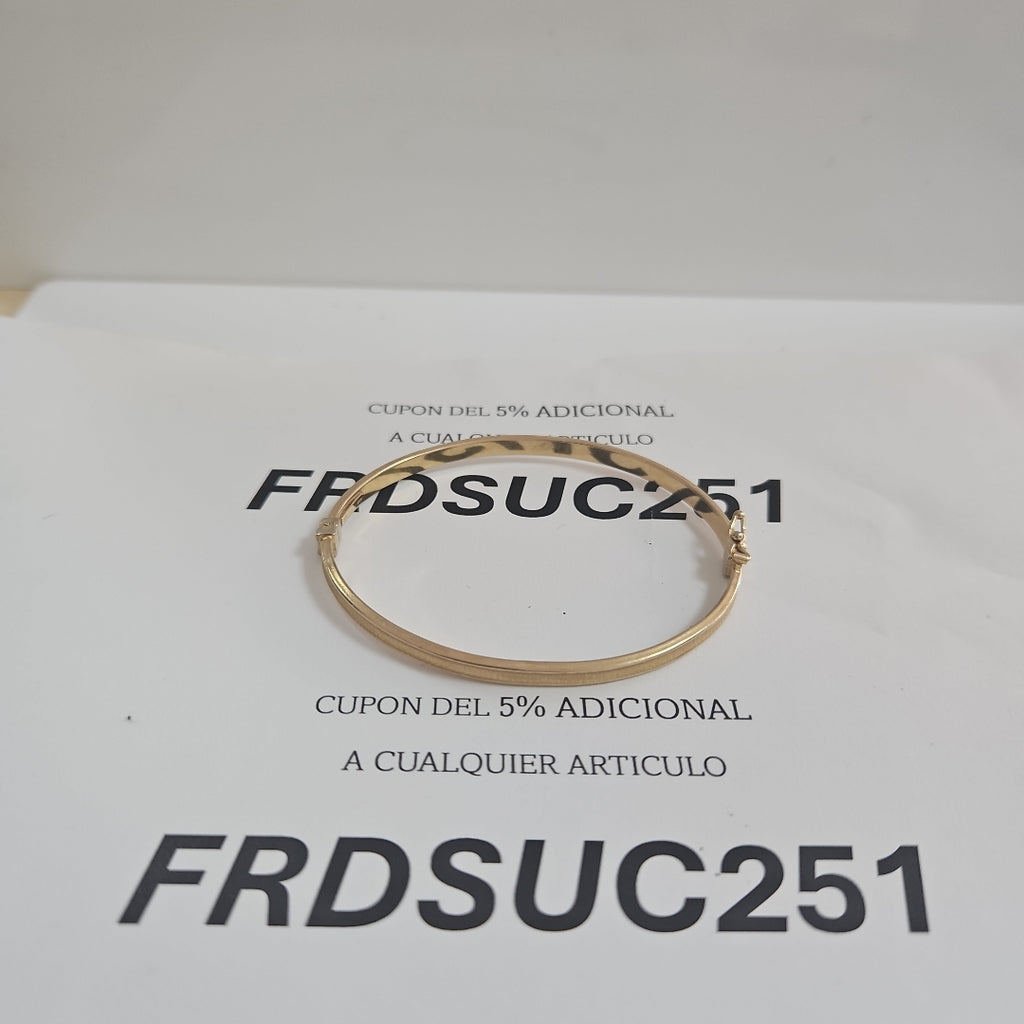 PULSERA RIGIDA ORO 14 K 3.8 GRMS (SEMINUEVO)