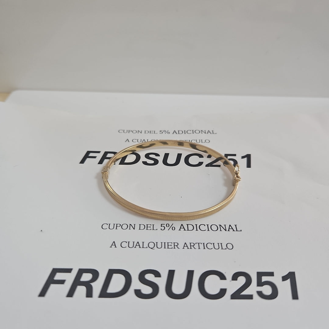 PULSERA RIGIDA ORO 14 K 3.8 GRMS (SEMINUEVO)