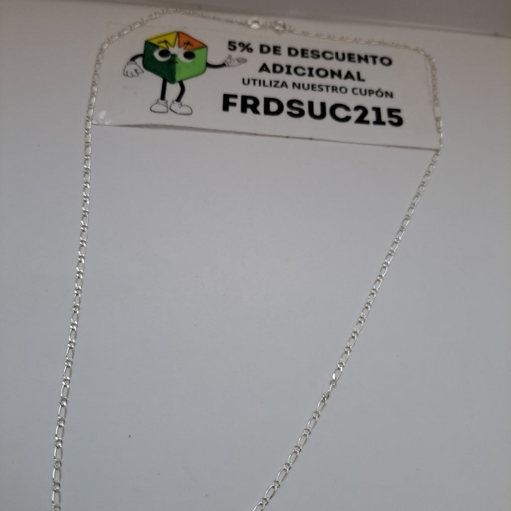 CADENA TEJIDO 1X1 PLATA .925 55 CM 3.3 GR (NUEVO)