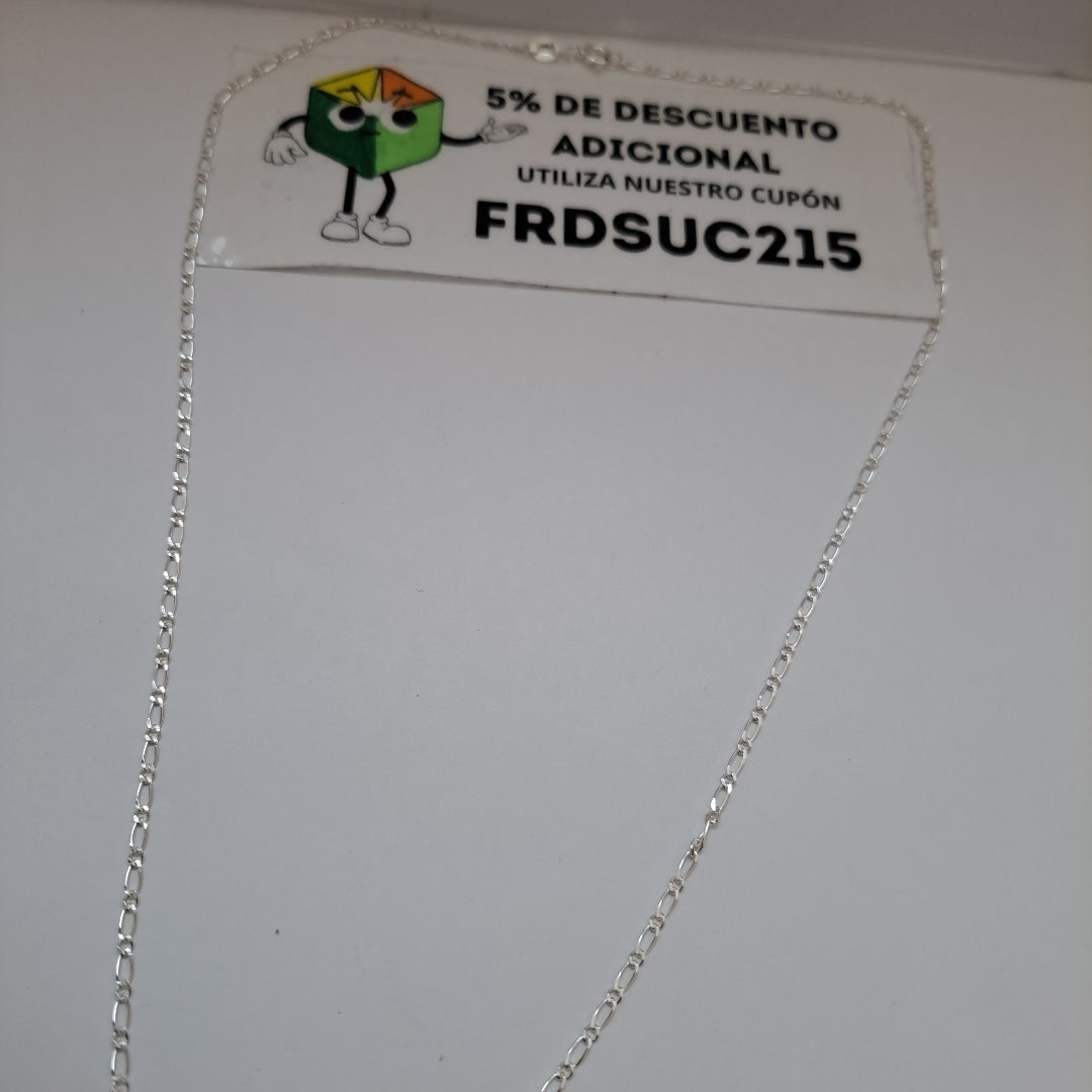 CADENA TEJIDO 1X1 PLATA .925 55 CM 3.3 GR (NUEVO)