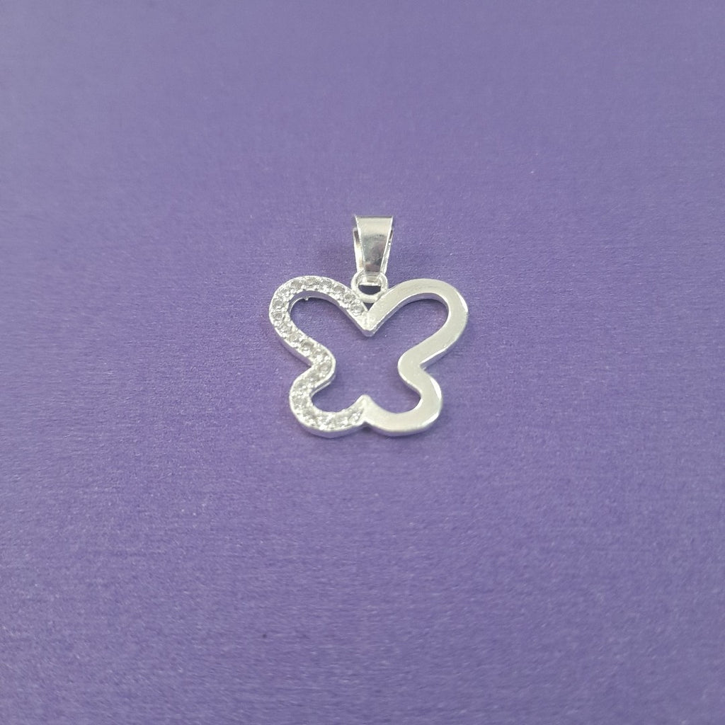 DIJE MARIPOSA C/CIRCONIAS PLATA .925 2.3 GR (NUEVO)