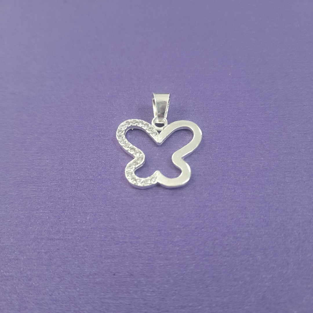 DIJE MARIPOSA C/CIRCONIAS PLATA .925 2.3 GR (NUEVO)