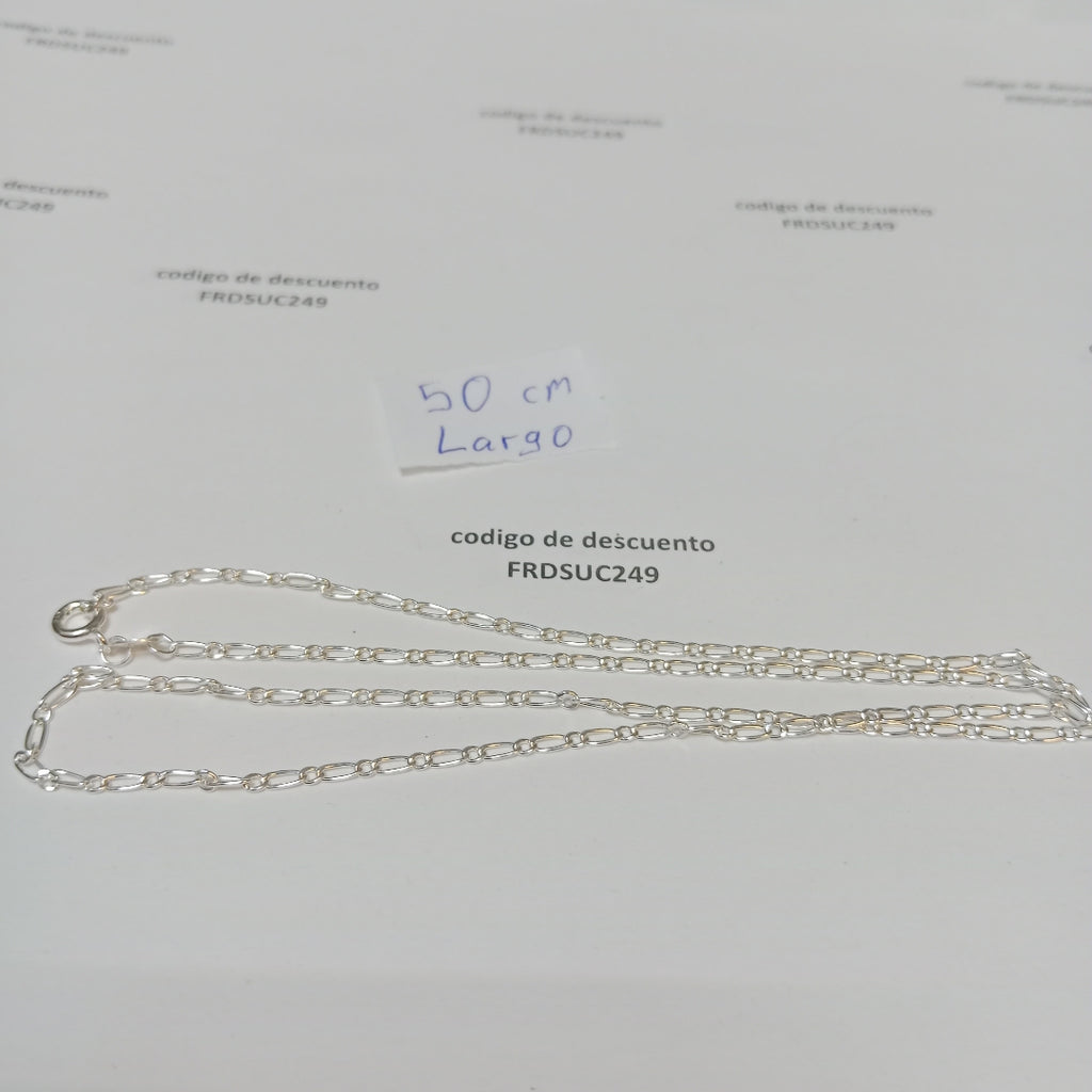 CADENA TEJIDO 1X1 PLATA .925 50 CM 3 GR (NUEVO)