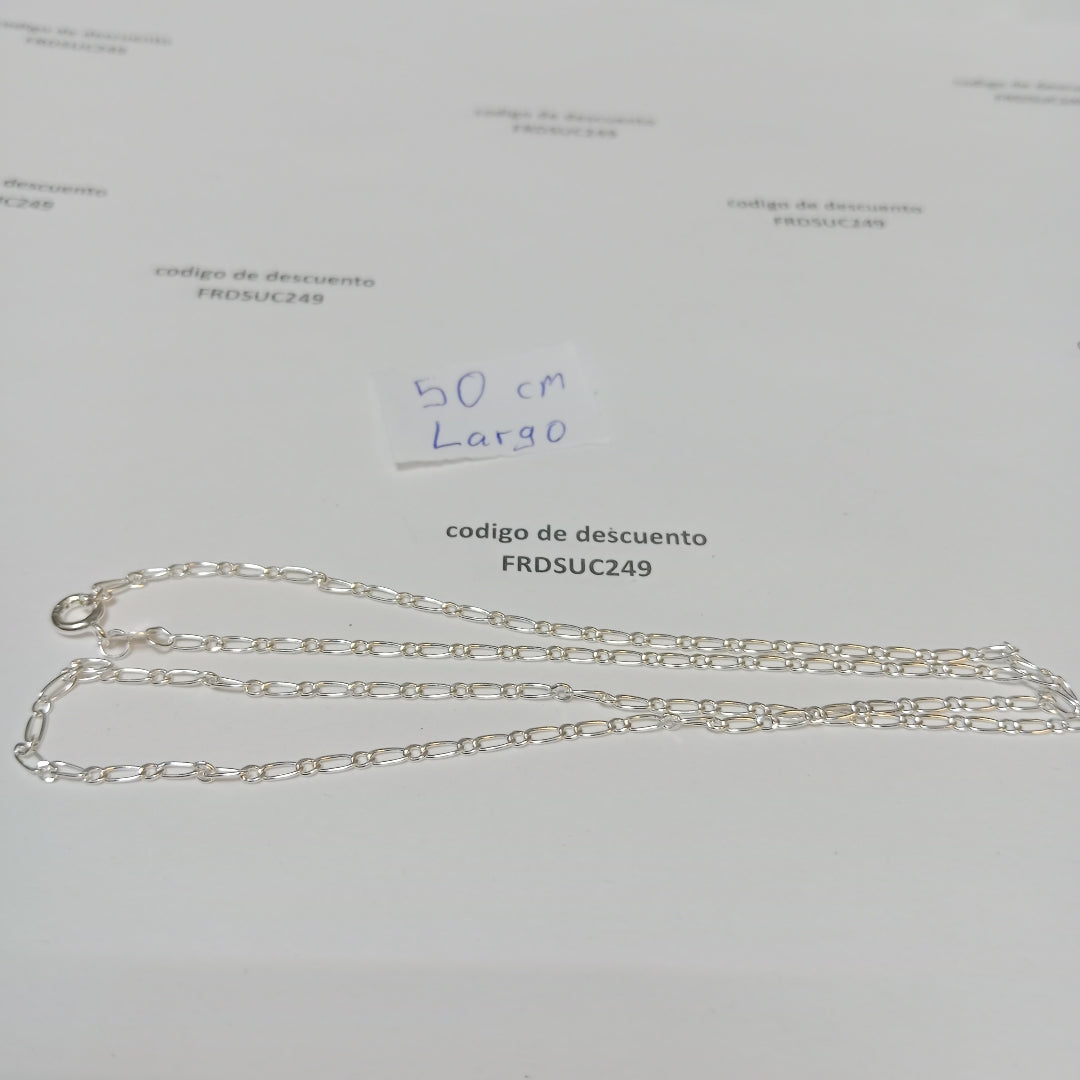 CADENA TEJIDO 1X1 PLATA .925 50 CM 3 GR (NUEVO)
