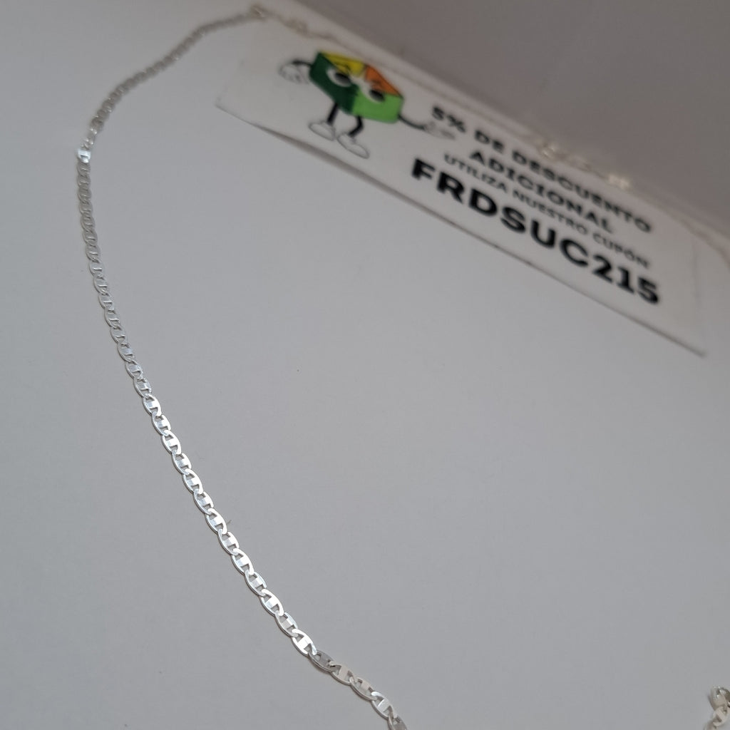 CADENA TEJIDO ESPEJO PLATA .925 60 CM 4.2 GR (NUEVO)