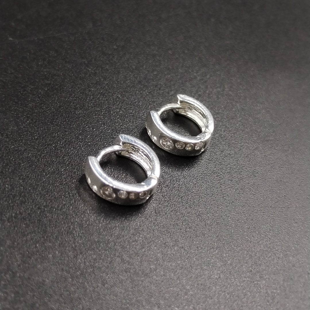 ARRACADAS C/CIRCONIAS PLATA .925 2.1 GR (NUEVO)