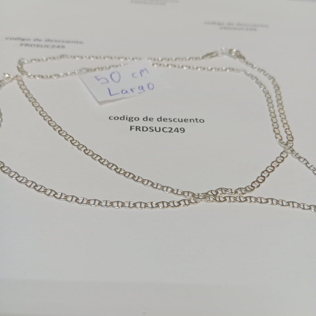 CADENA TEJIDO GUCHI PLATA .925 60 CM 4 GR (NUEVO)
