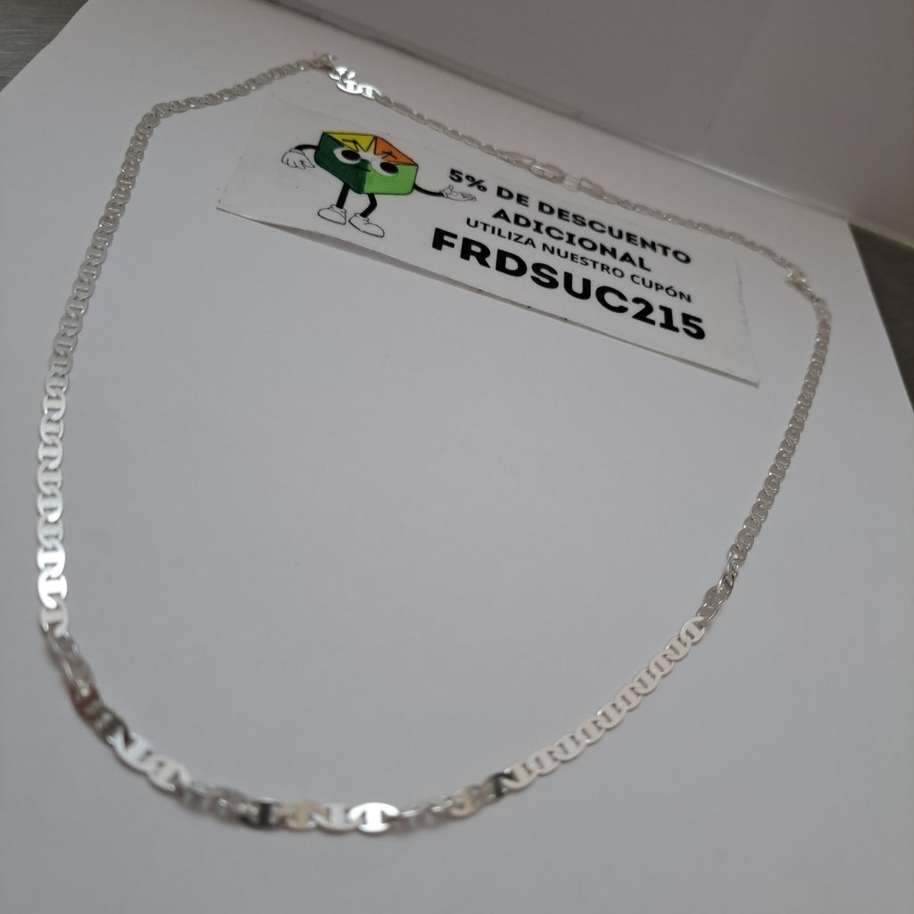 CADENA TEJIDO GUCHI PLATA .925 60 CM 9.7 GR (NUEVO)