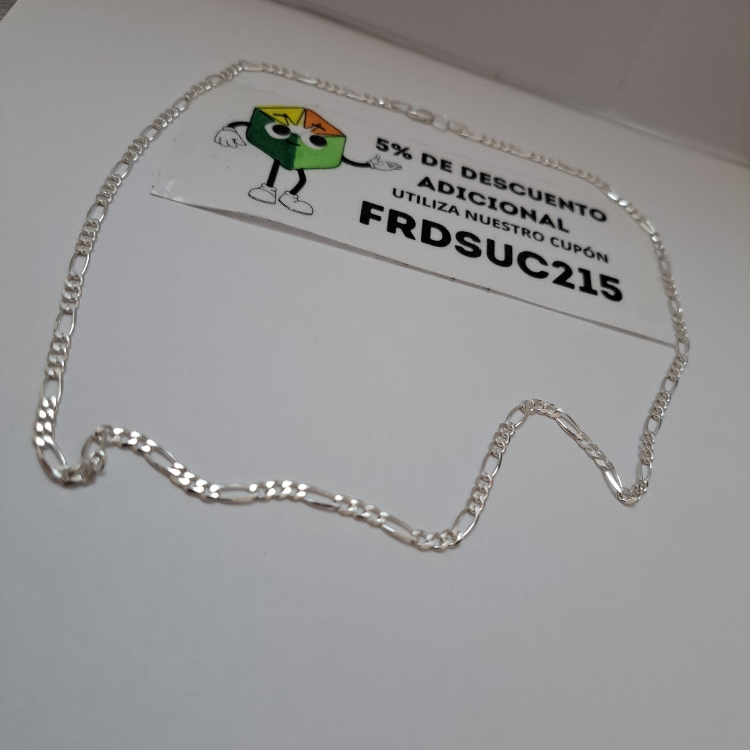 CADENA TEJIDO 3X1 PLATA .925 50 CM 6.9 GR (NUEVO)