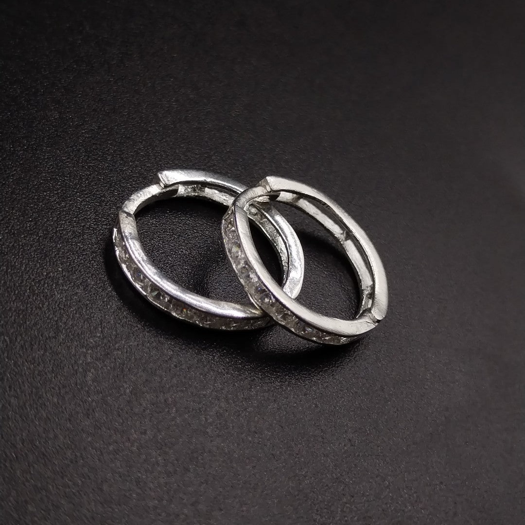 ARRACADAS C/CIRCONIAS PLATA .925 2.1 GR (NUEVO)