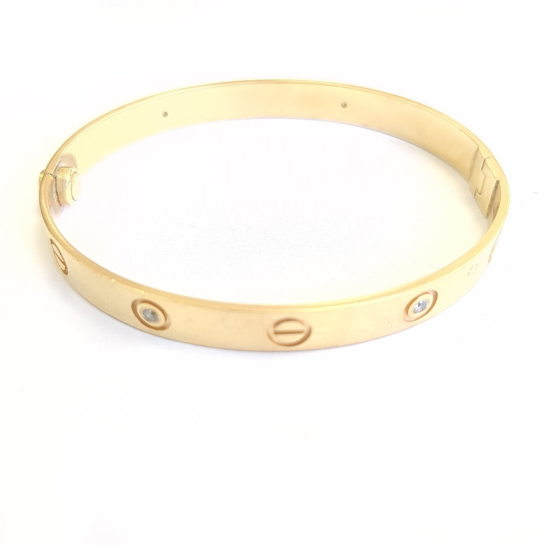 PULSERA RIGIDA ORO 14 K 20.3 GRMS (SEMINUEVO)