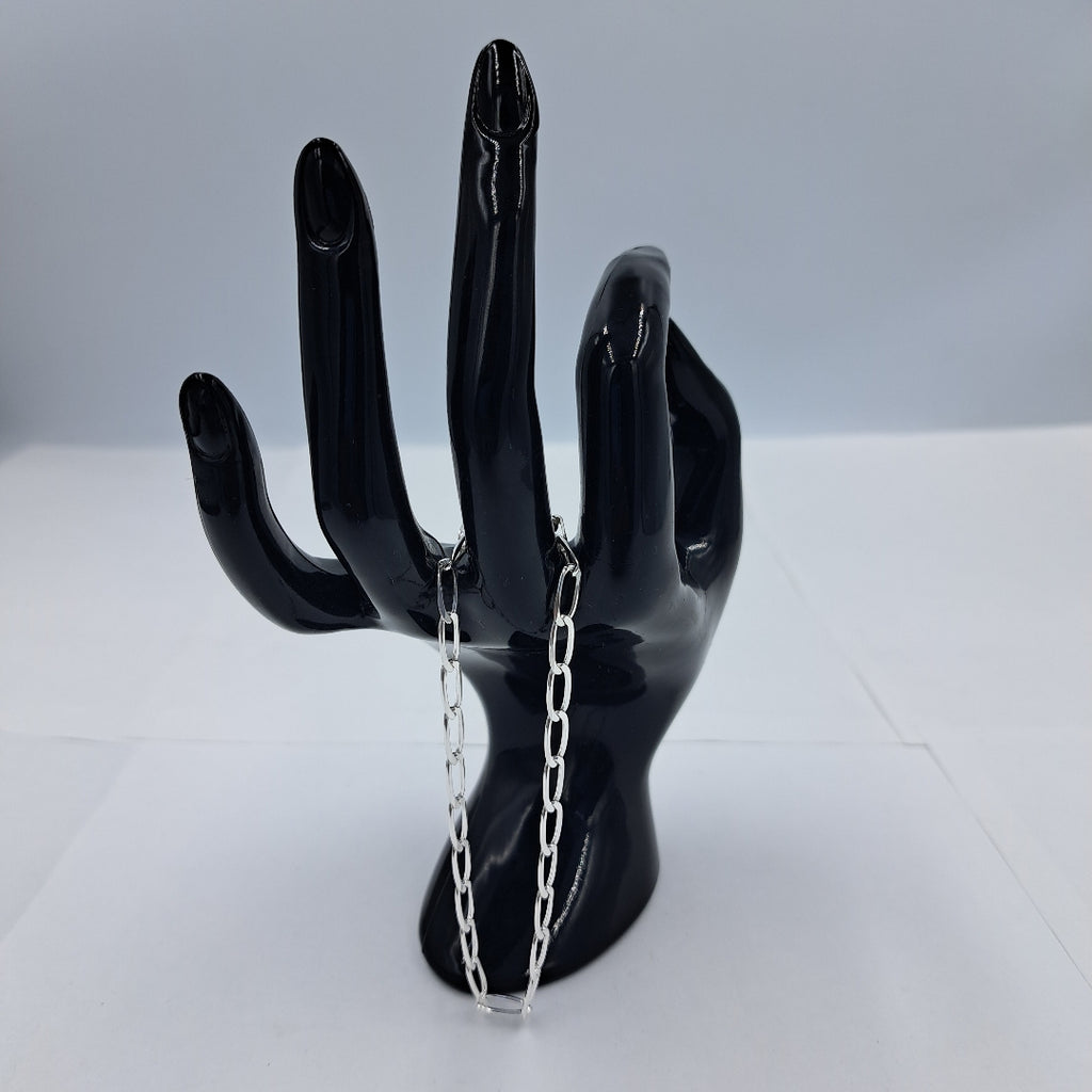 PULSERA TEJIDO ESLABONES PLATA .925 21 CM 4 GR (NUEVO)