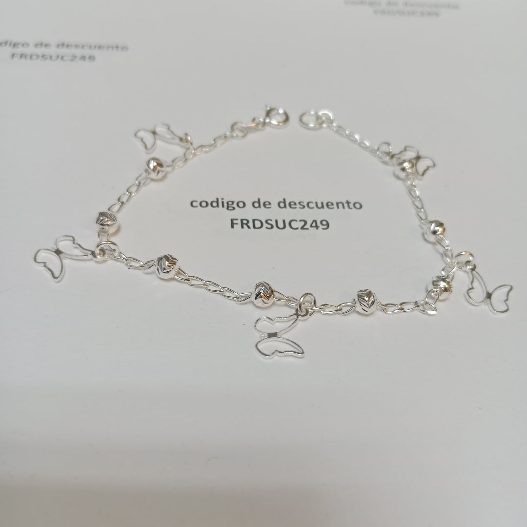 PULSERA TEJIDO ESPECIAL PLATA .925 18 CM 2.9 GR (NUEVO)