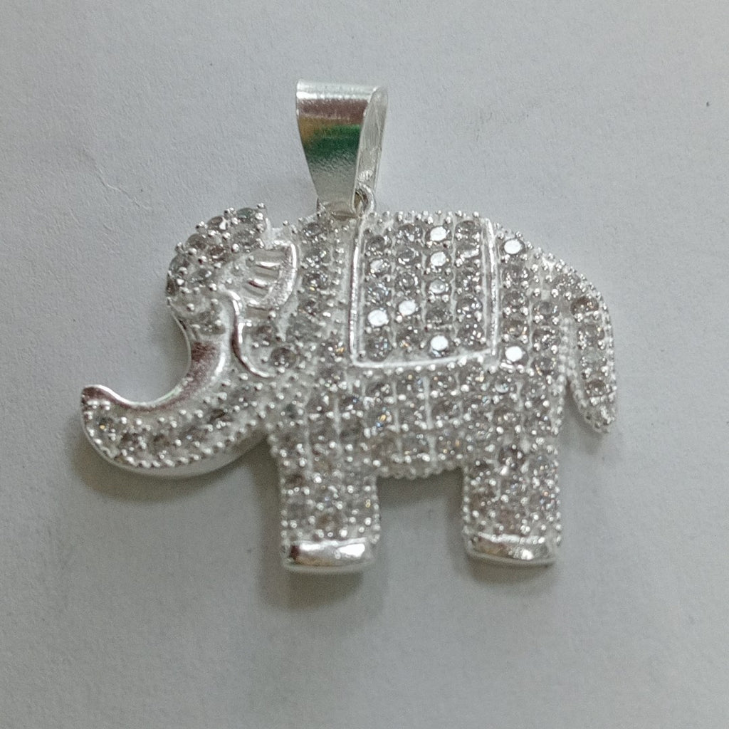 DIJE ELEFANTE C/CIRCONIAS PLATA .925 5.3 GR (NUEVO)