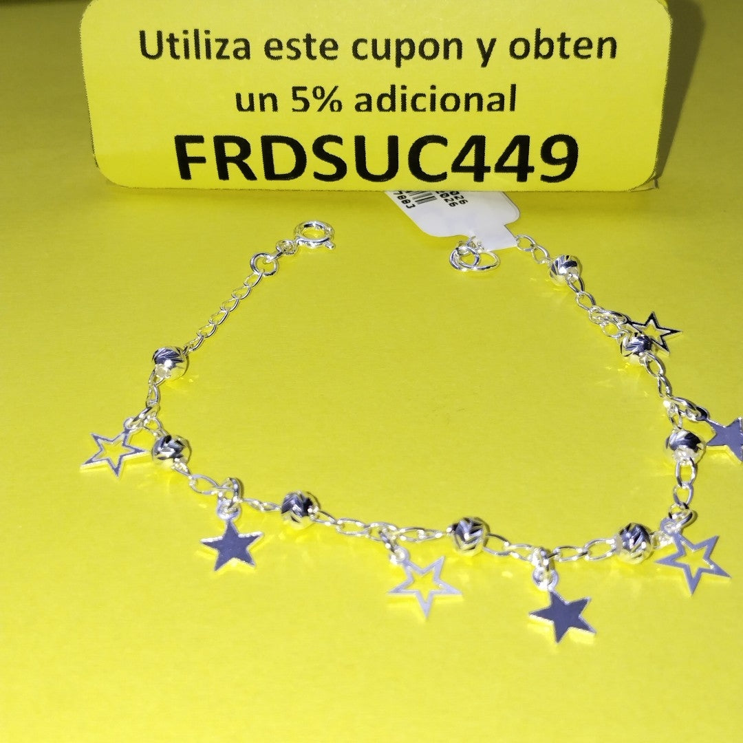 PULSERA TEJIDO ESPECIAL PLATA .925 18 CM 3.1 GR (NUEVO)