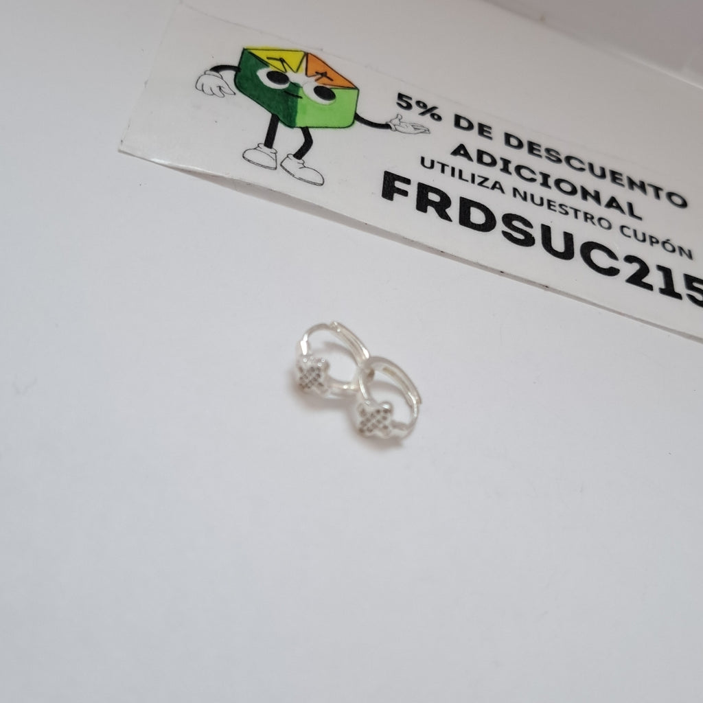 ARRACADAS C/CIRCONIAS PLATA .925 1.9 GR (NUEVO)