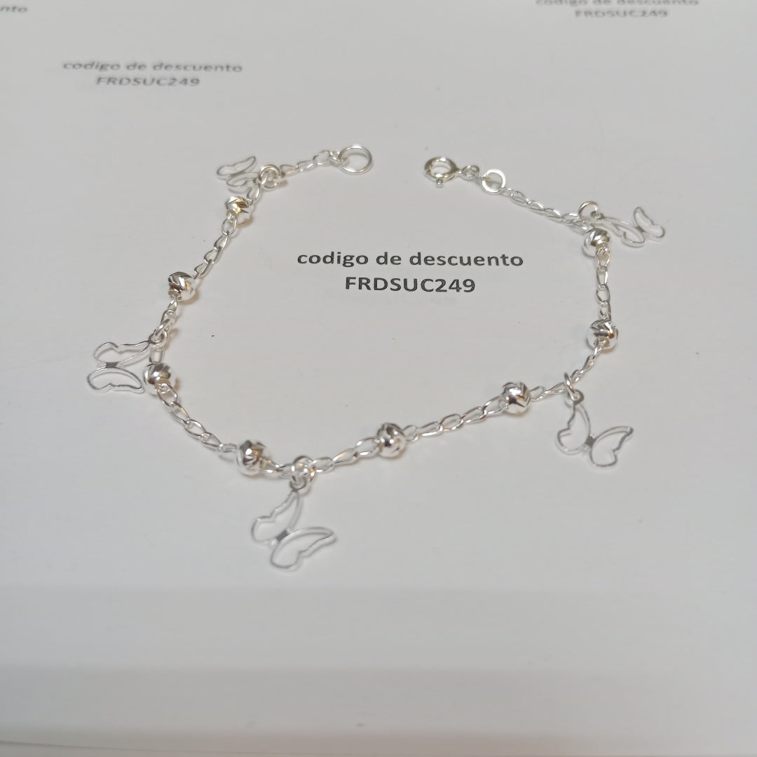 PULSERA TEJIDO ESPECIAL PLATA .925 18 CM 2.8 GR (NUEVO)