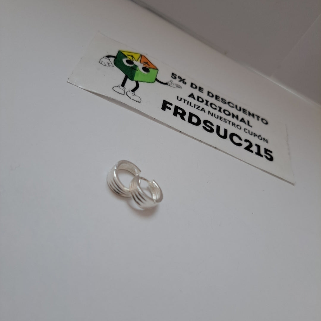 ARRACADAS PLATA .925 2.8 GR (NUEVO)
