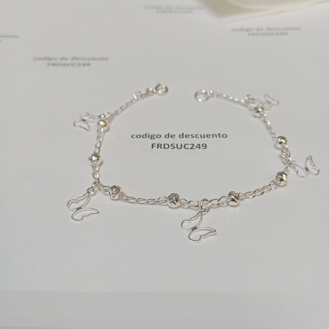 PULSERA TEJIDO ESPECIAL PLATA .925 18 CM 2.9 GR (NUEVO)