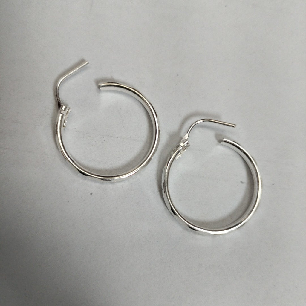 PAR ARRACADAS FACETADA PLATA .925 2.1 GR (NUEVO)
