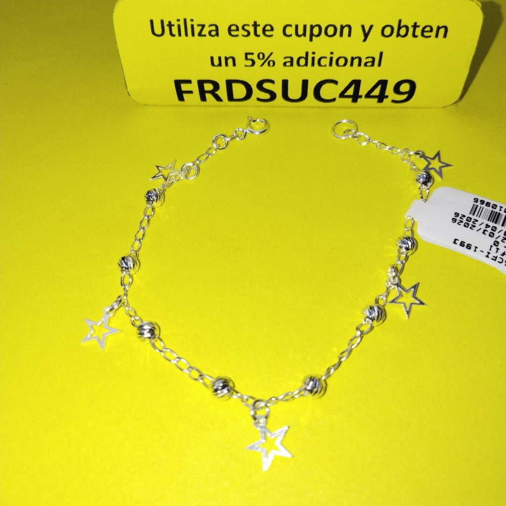 PULSERA TEJIDO ESPECIAL PLATA .925 18 CM 2.7 GR (NUEVO)