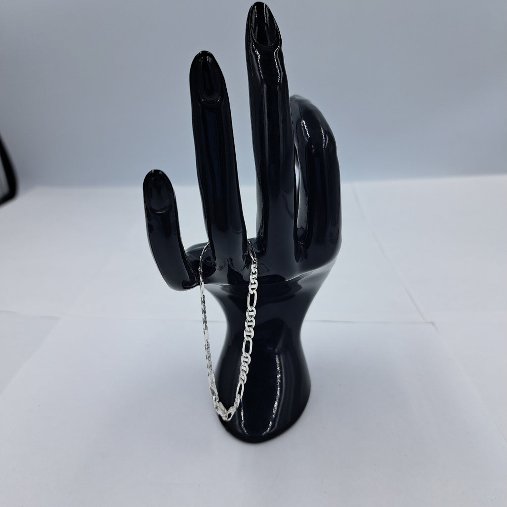 PULSERA TEJIDO 3X1 PLATA .925 16 CM 2.5 GR (NUEVO)