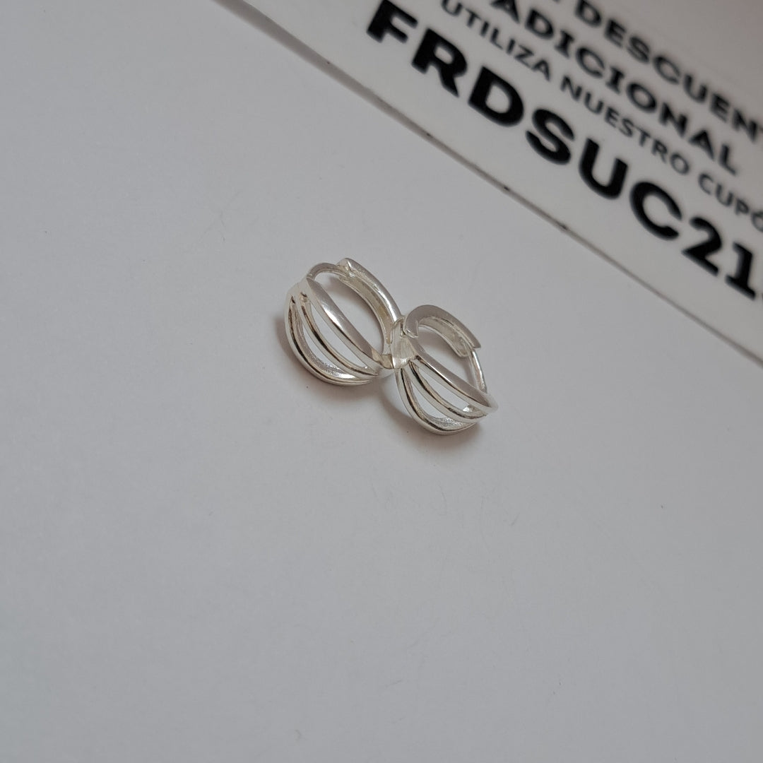 HUGGIES PLATA .925 2.7 GR (NUEVO)