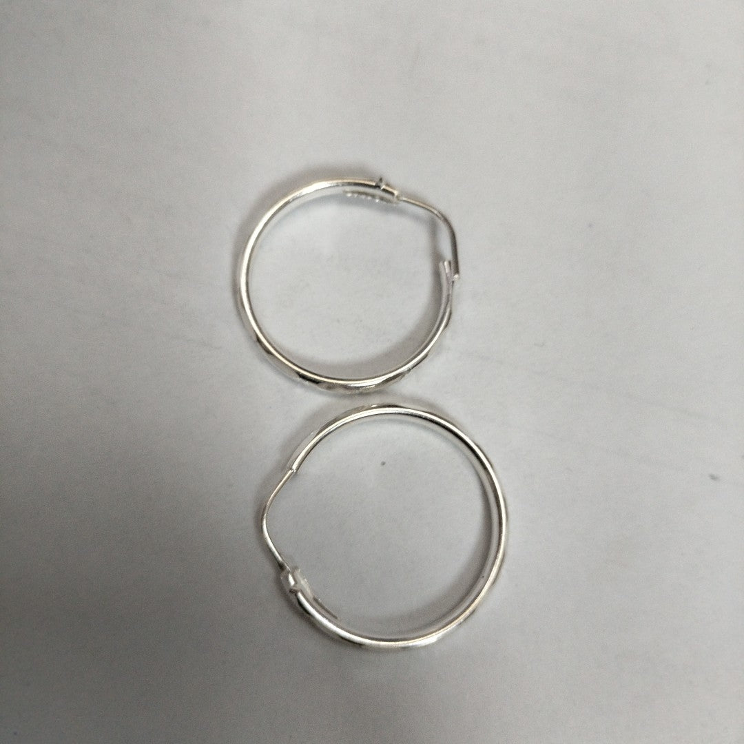 PAR ARRACADAS FACETADA PLATA .925 2.1 GR (NUEVO)