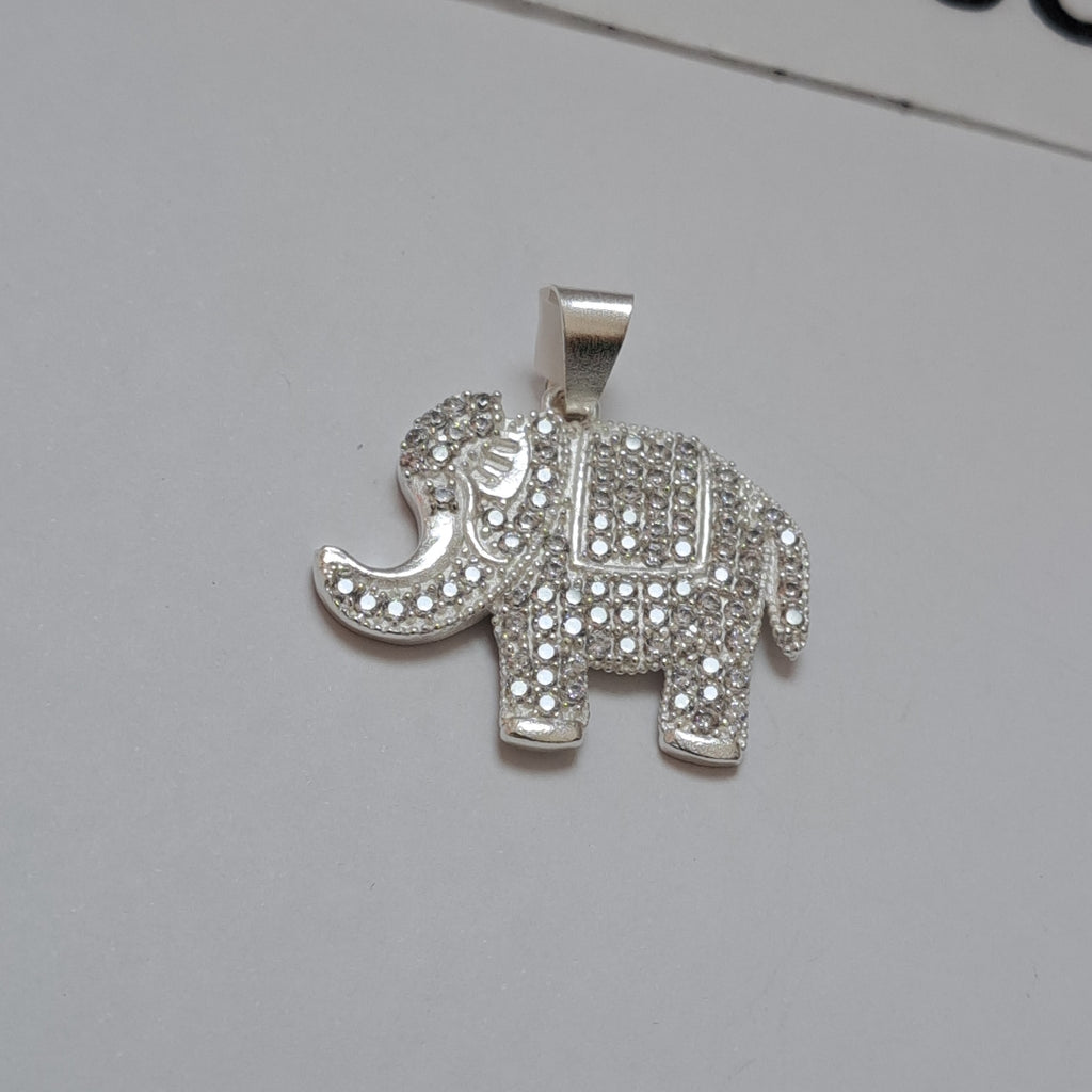 DIJE ELEFANTE C/CIRCONIAS PLATA .925 5 GR (NUEVO)