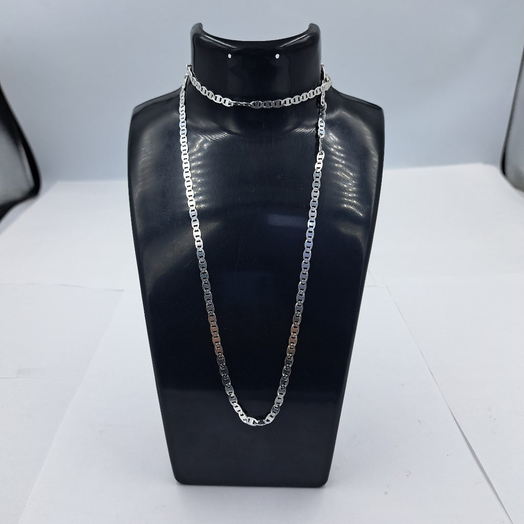 CADENA TEJIDO GUCHI PLATA .925 60 CM 9.7 GR (NUEVO)