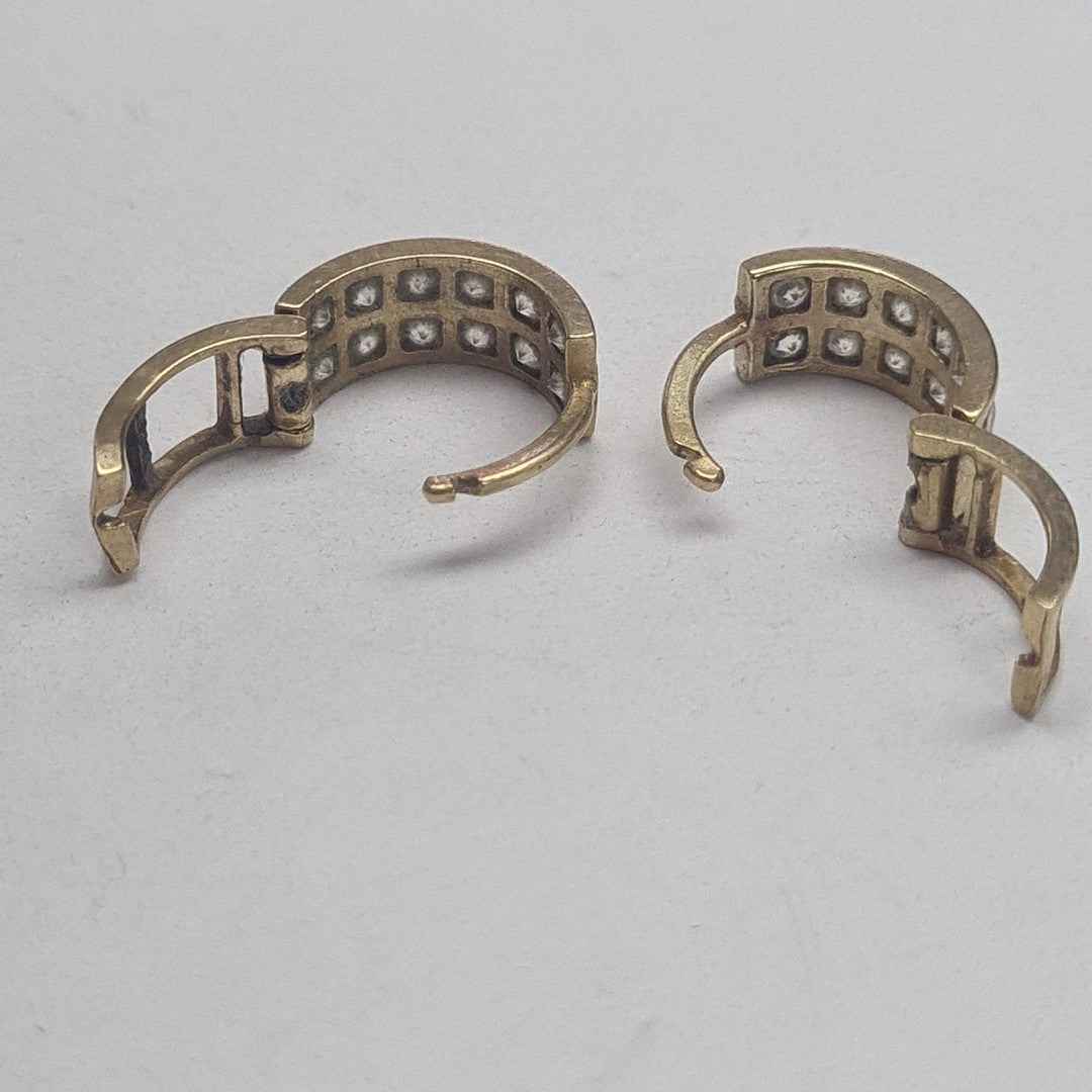 ARRACADAS PAR ORO 10 K 1.8 GRMS (SEMINUEVO)