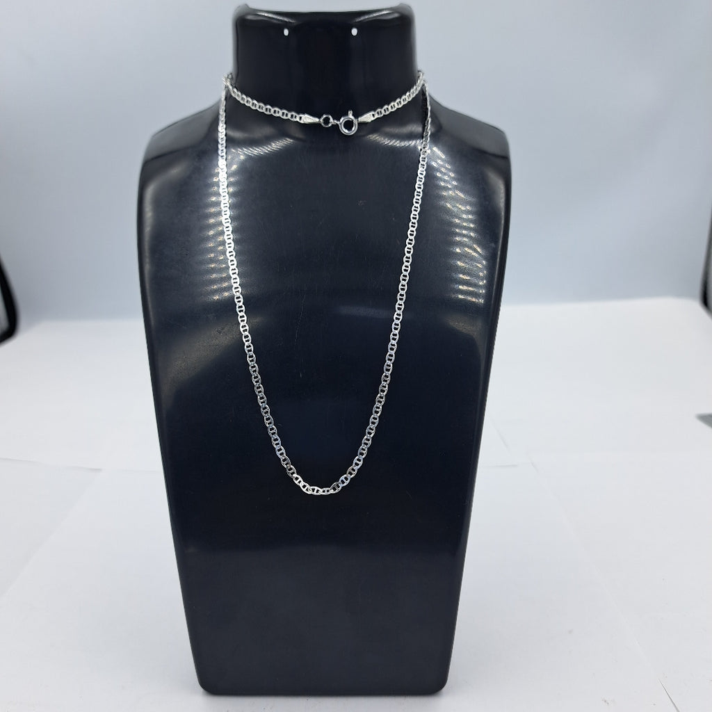 CADENA TEJIDO GUCHI PLATA .925 55 CM 3.7 GR (NUEVO)