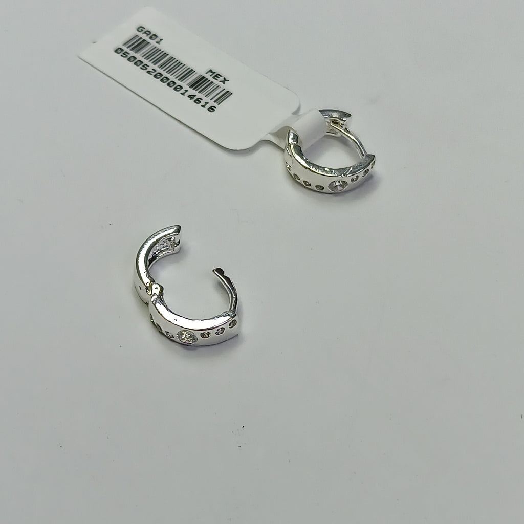 ARRACADAS C/CIRCONIAS PLATA .925 2.5 GR (NUEVO)