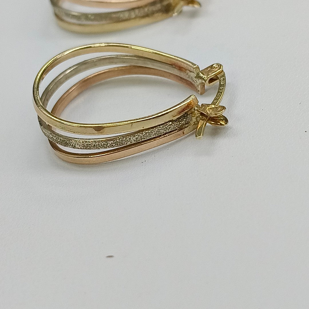 ARRACADAS PAR ORO 10 K 3.6 GRMS (SEMINUEVO)