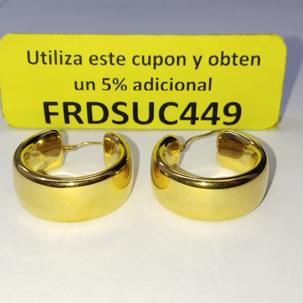 ARRACADAS PAR ORO 14 K 11,30 GRMS (SEMINUEVO)
