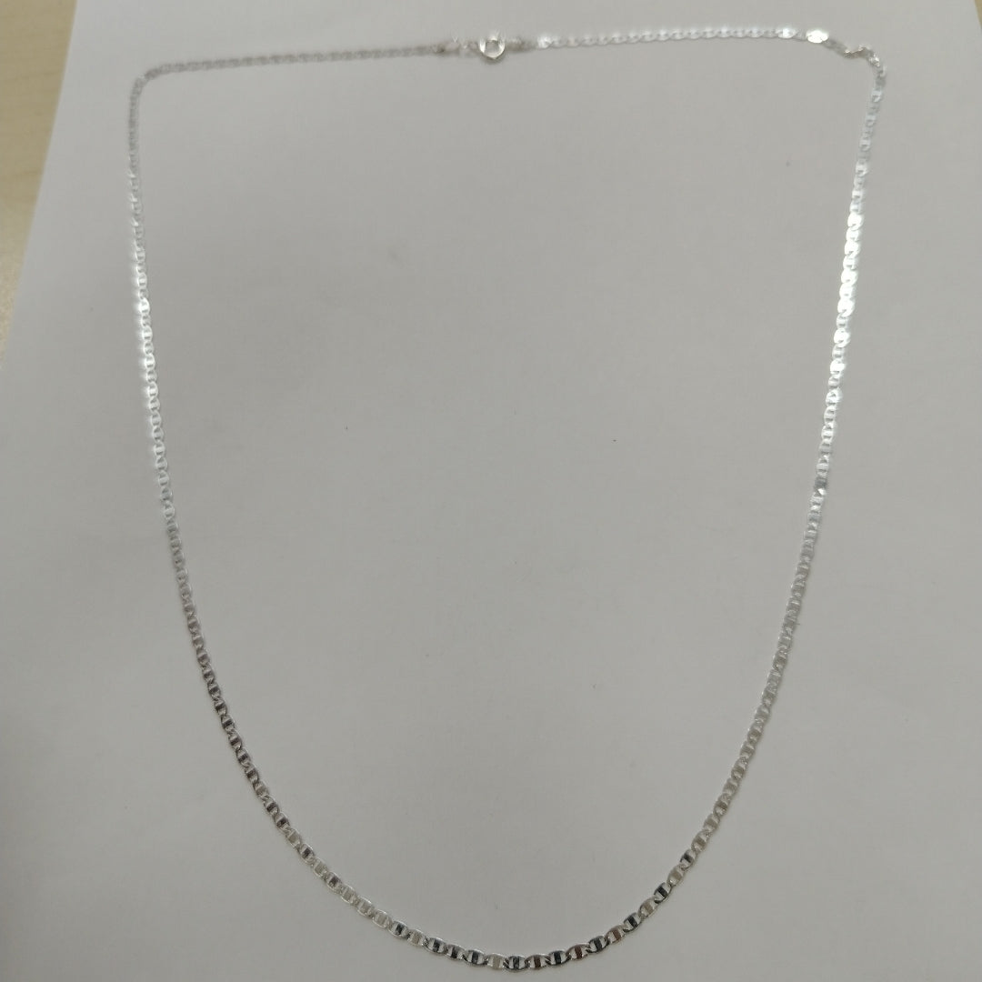 CADENA TEJIDO ESPEJO PLATA .925 60 CM 4.4 GR (NUEVO)