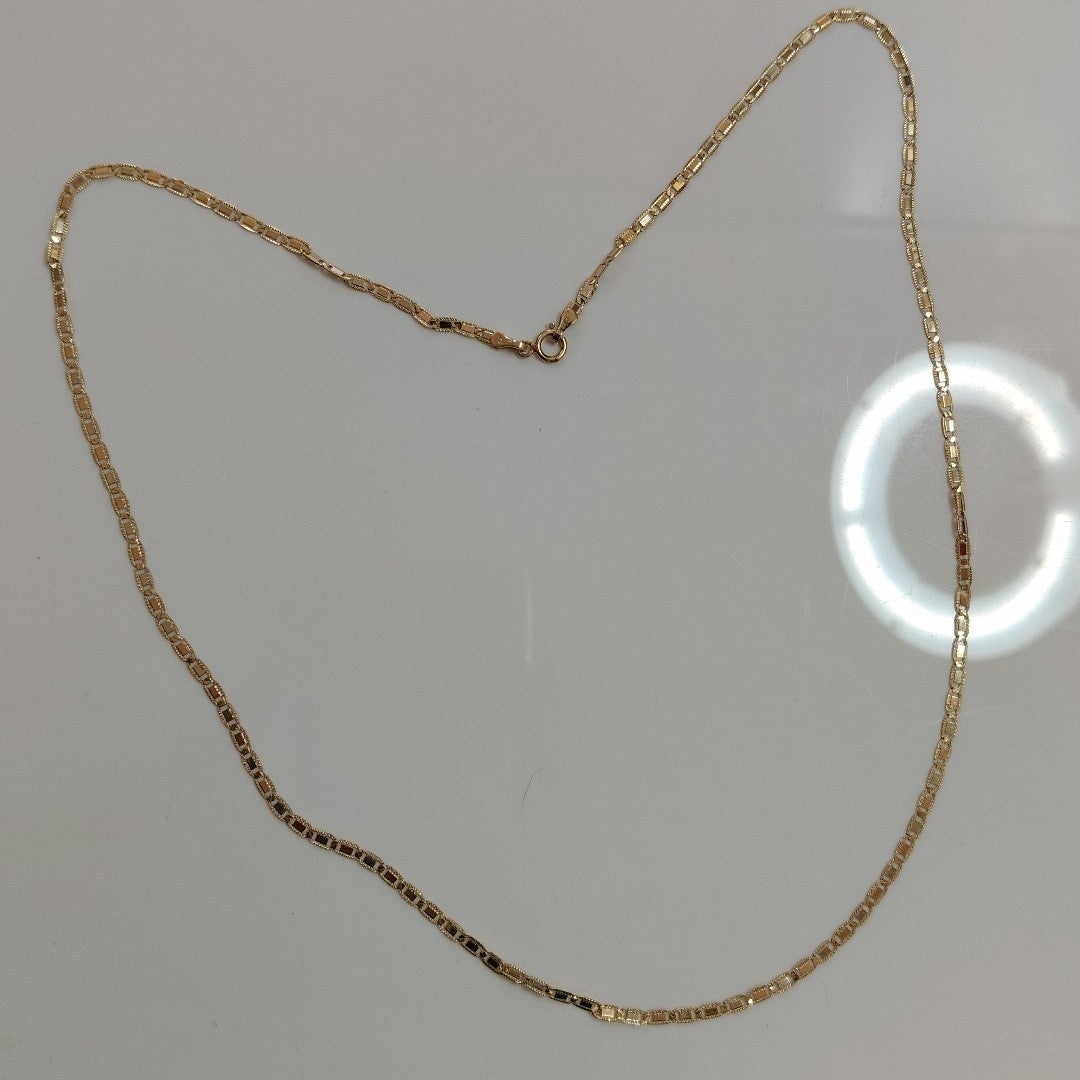 CADENA ORO COMBINADO 14 K 4.5 GRMS (SEMINUEVO)