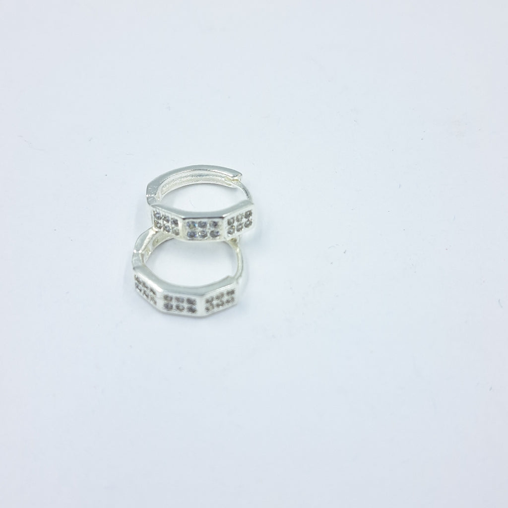 ARRACADAS C/CIRCONIAS PLATA .925 2.6 GR (NUEVO)