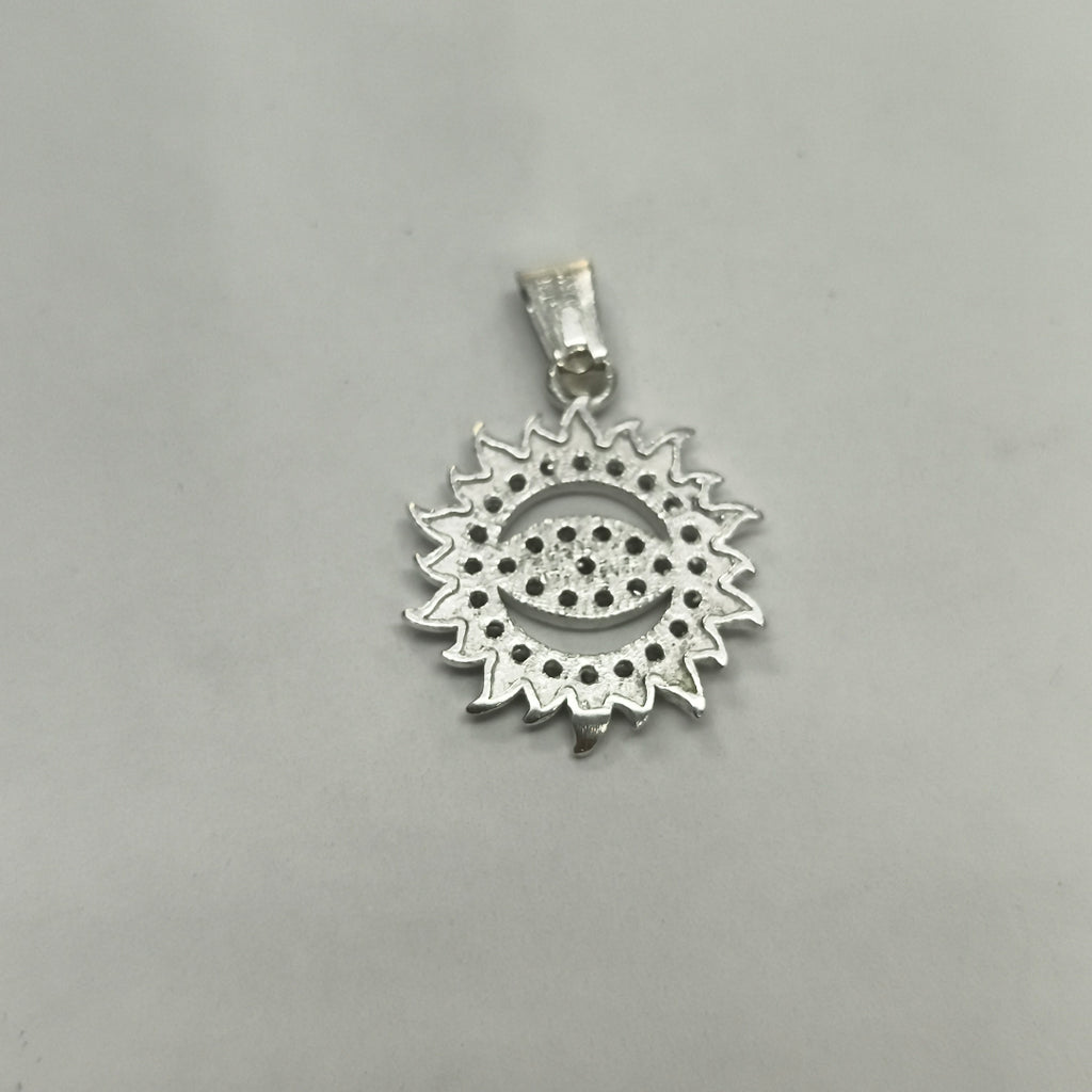 DIJE OJO MAGICO CON CIRCONIAS PLATA .925 2 GR (NUEVO)