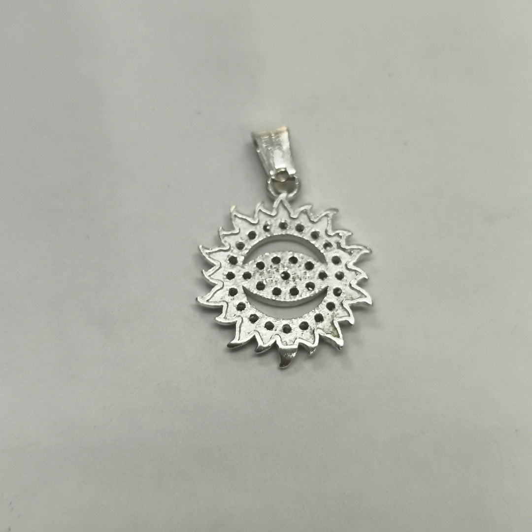 DIJE OJO MAGICO CON CIRCONIAS PLATA .925 2 GR (NUEVO)