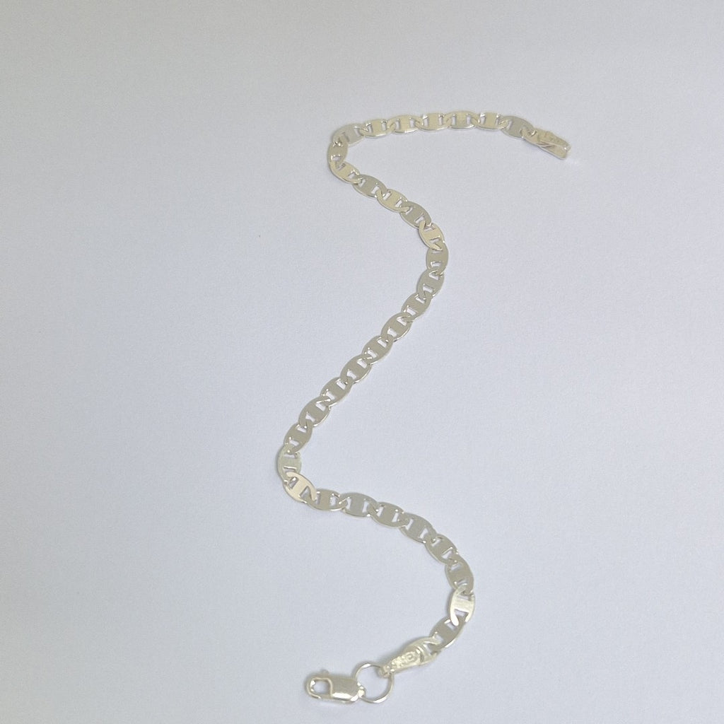 PULSERA TEJIDO GUCHI PLATA .925 18 CM 2.8 GR (NUEVO)