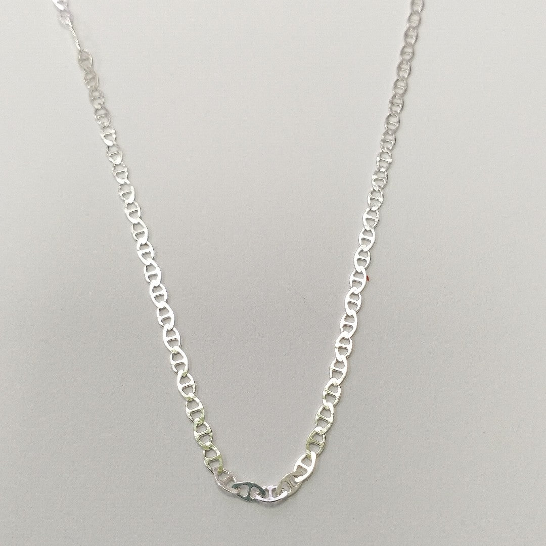 CADENA TEJIDO GUCHI PLATA .925 60 CM 3.7 GR (NUEVO)