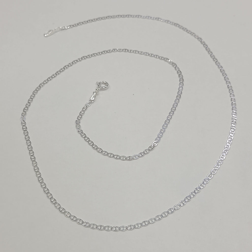 CADENA TEJIDO GUCHI PLATA .925 60 CM 3.7 GR (NUEVO)