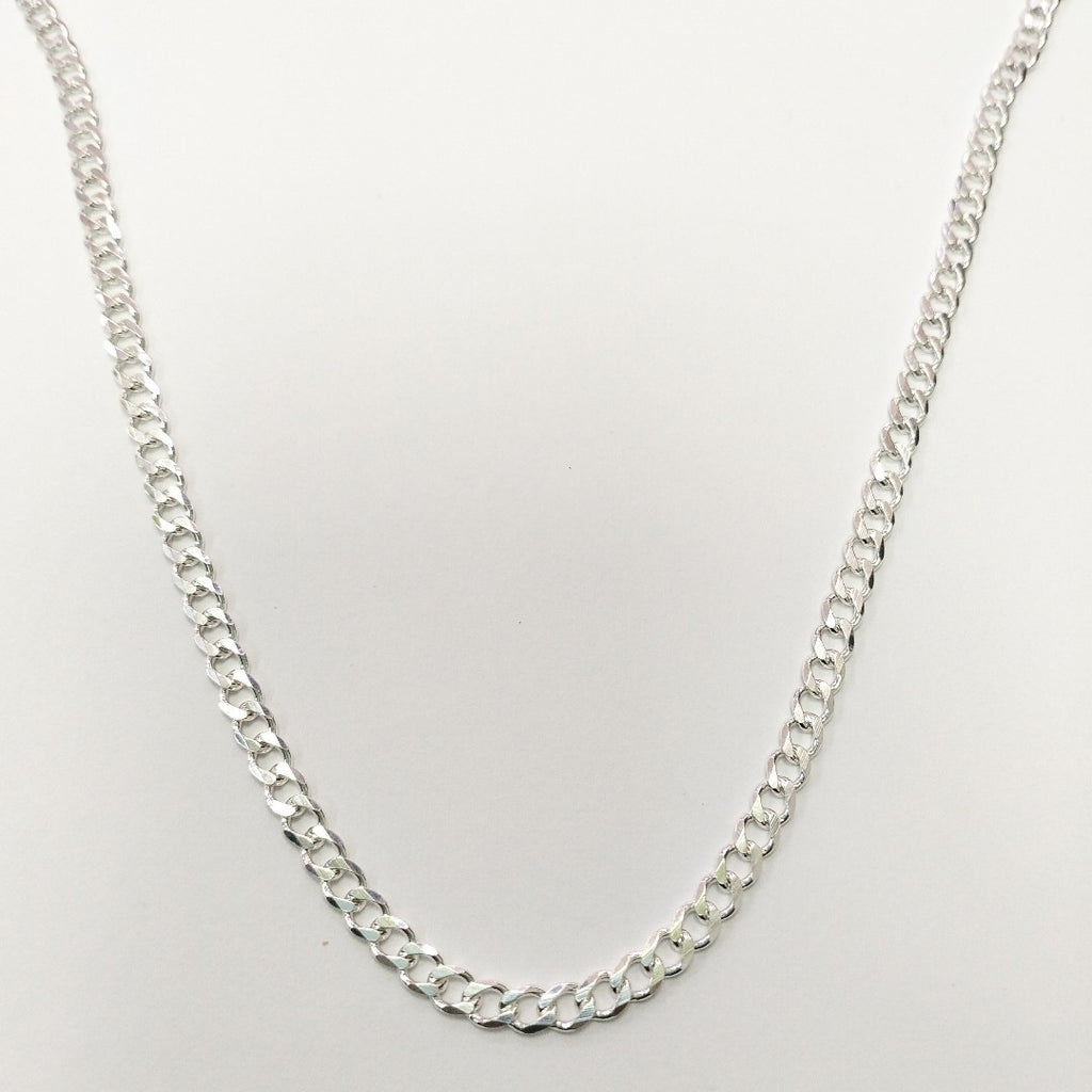 CADENA TEJIDO BARBADO PLATA .925 60 CM 13 GR (NUEVO)