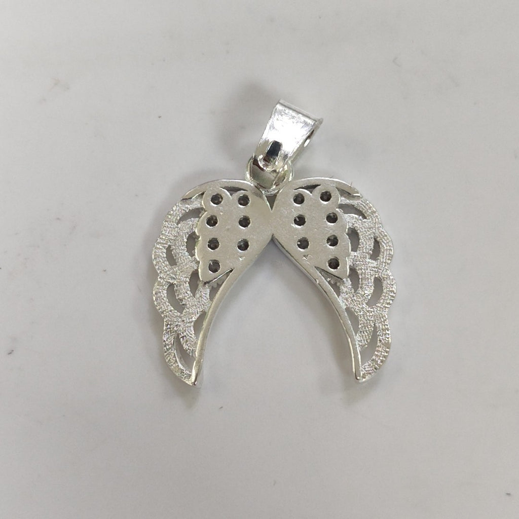 DIJE ALAS C/CIRCONIAS PLATA .925 2.4 GR (NUEVO)