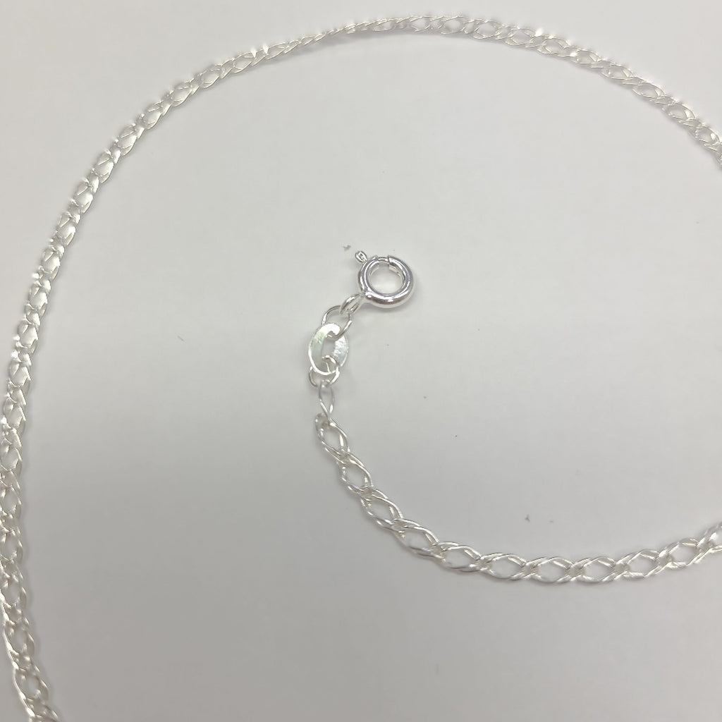 CADENA TEJIDO ESLABONES PLATA .925 50 CM 3.6 GR (NUEVO)
