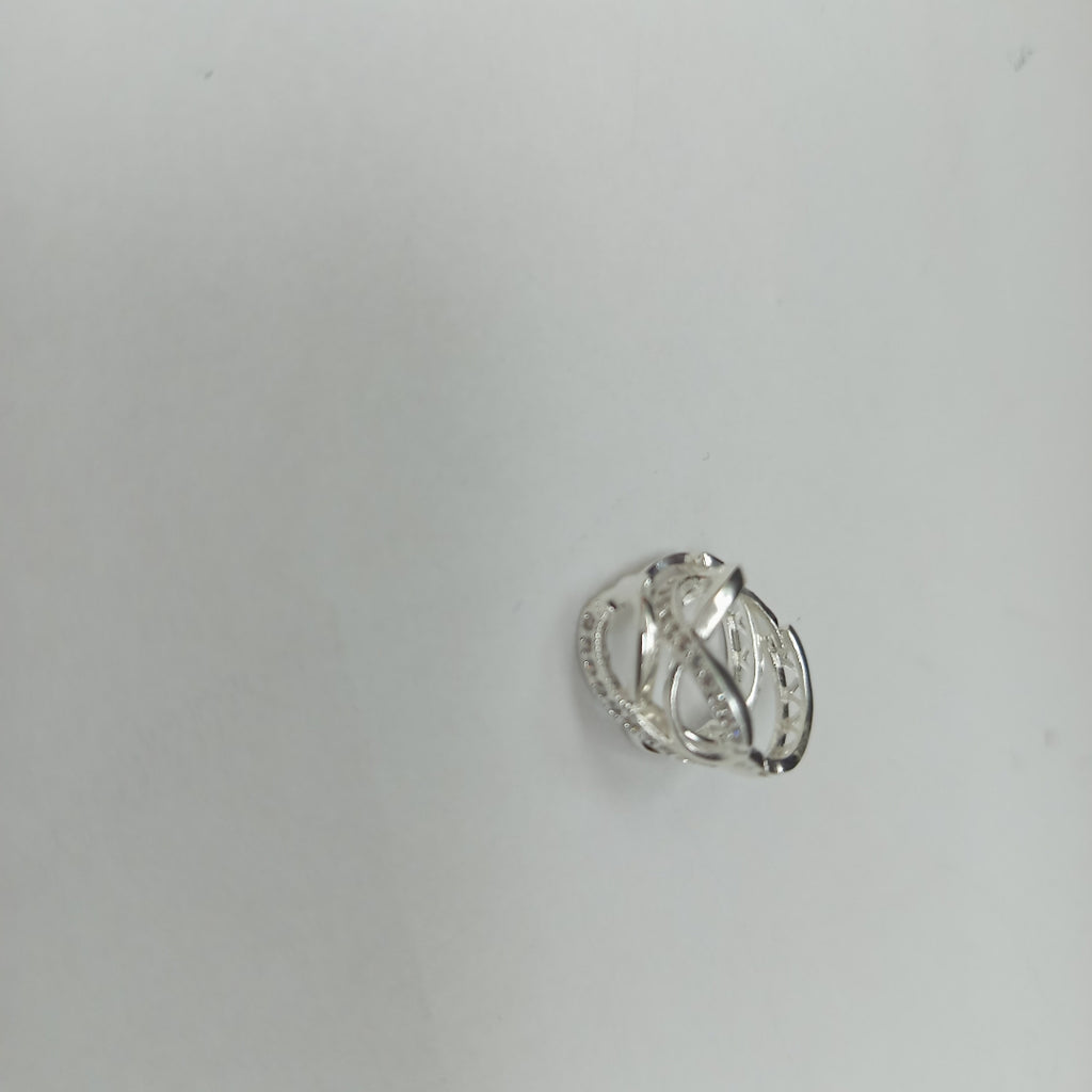 HUGGIES INFINITO CIRCONIAS PLATA .925 2.4 GR (NUEVO)
